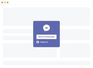 Justuno Facebook Messenger Product